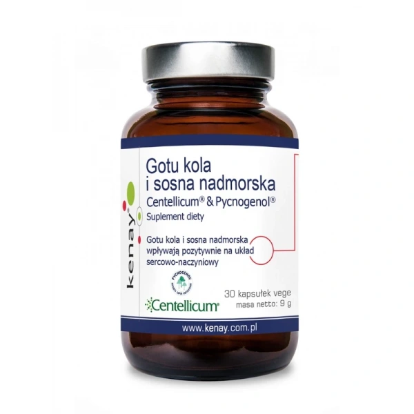 Kenay Gotu Kola i Sosna Nadmorska - Centellicum i Pycnogenol (30 kaps.)