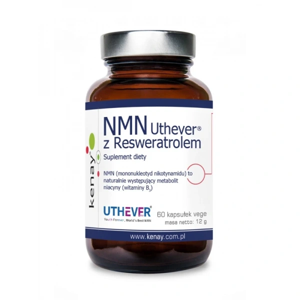 Kenay NMN Uthever z Resweratrolem (60 kaps.)