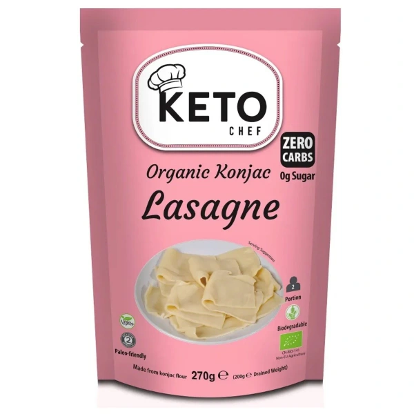 Keto Chef Makaron Konjac Lasagne Bezglutenowy BIO 270 g