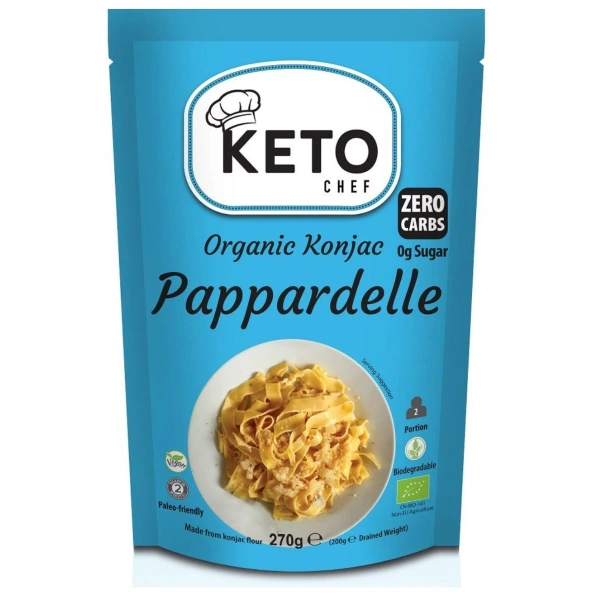 Keto Chef Makaron Konjac Pappardelle Bezglutenowy BIO 270 g