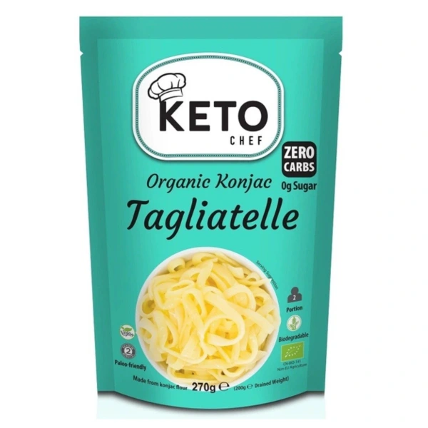 Keto Chef Makaron Konjac Tagliatelle Bezglutenowy BIO 270 g