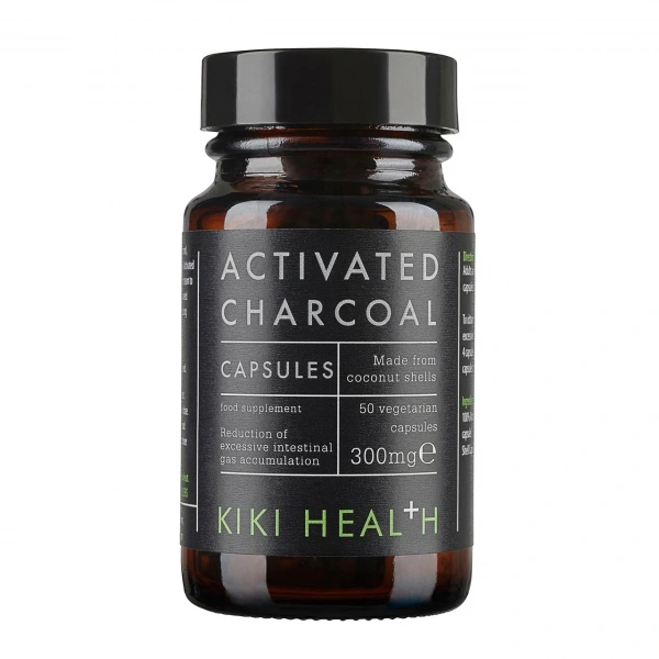 Kiki Health Aktywny Węgiel Drzewny - Activated Charcoal 300 mg (50 kaps.)