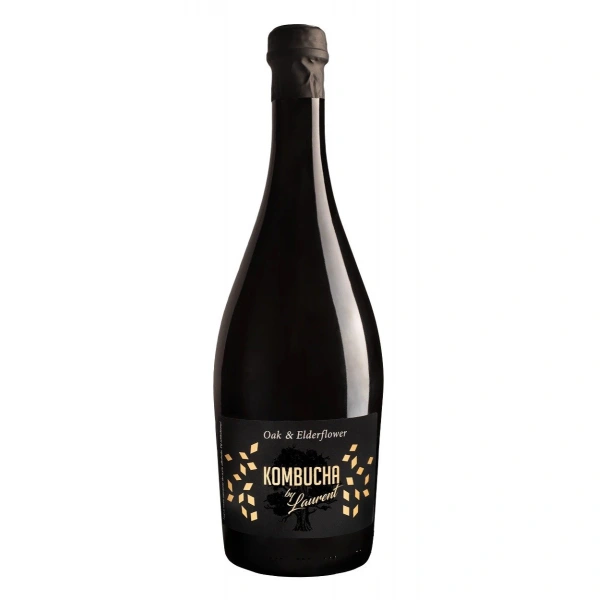 Kombucha By Laurent Kombucha Szampańska Na Płatkach Dębu O Smaku Kwiatów Czarnego Bzu BIO 750 ml