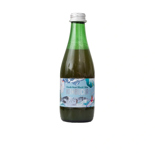 Kombucha by laurent kombucha o smaku kwiatów czarnego bzu (fresh start black lilac) bio 330 ml