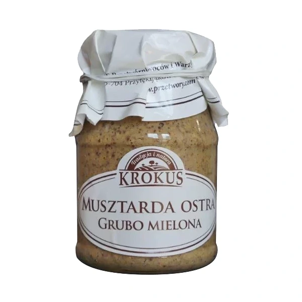 Krokus musztarda ostra grubo mielona 180 g