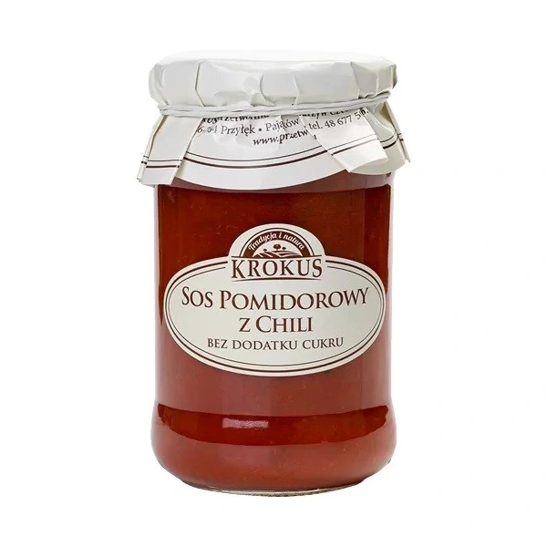 Krokus sos pomidorowy z chili bez dodatku cukrów 340 g