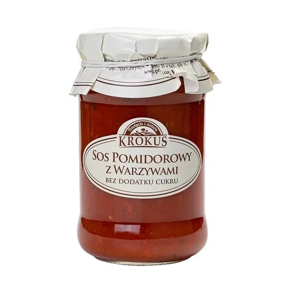 Krokus sos pomidorowy z warzywami bez dodatku cukrów 340 g