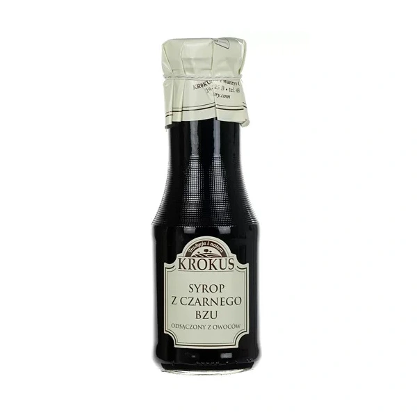 Krokus syrop z czarnego bzu bezglutenowy 355 g (280 ml)