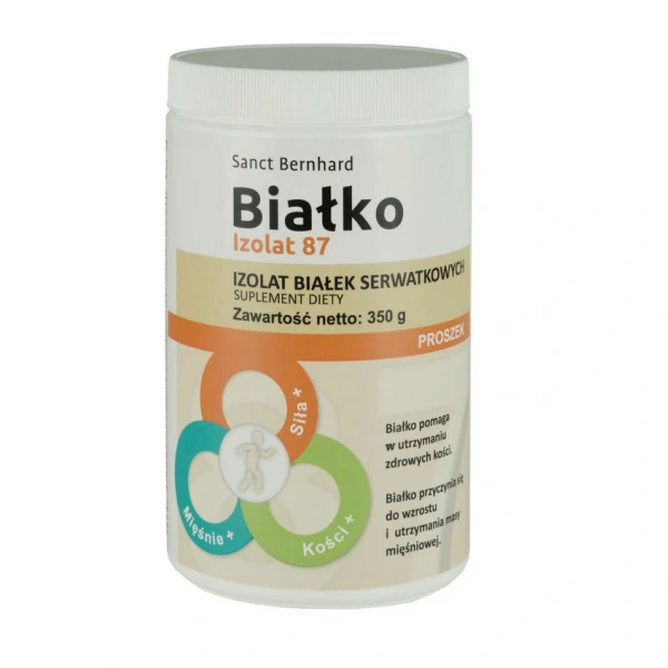 Kräuterhaus Sanct Bernhard Białko Izolat 87 - Izolat Białek Serwatkowych (350 g)