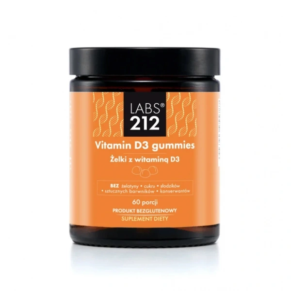 LABS212 Vitamin D3 - Żelki z witaminą D3 (60 żelek)