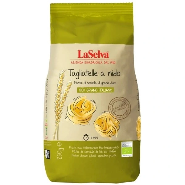 LA SELVA Makaron tagliatelle z pszenicy durum BIO 250 g