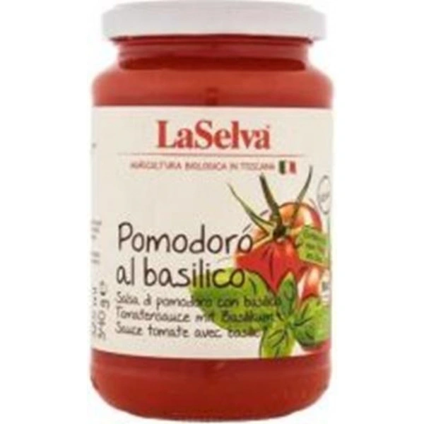 LA SELVA Sos pomidorowy z bazylią BIO 340 g