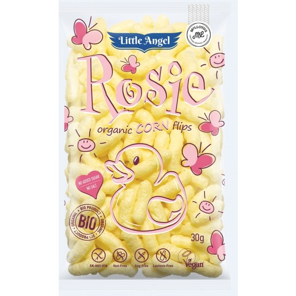 LITTLE ANGEL Chrupki kukurydziane Rosie od 7 miesiąca BEZGL. BIO 30 g