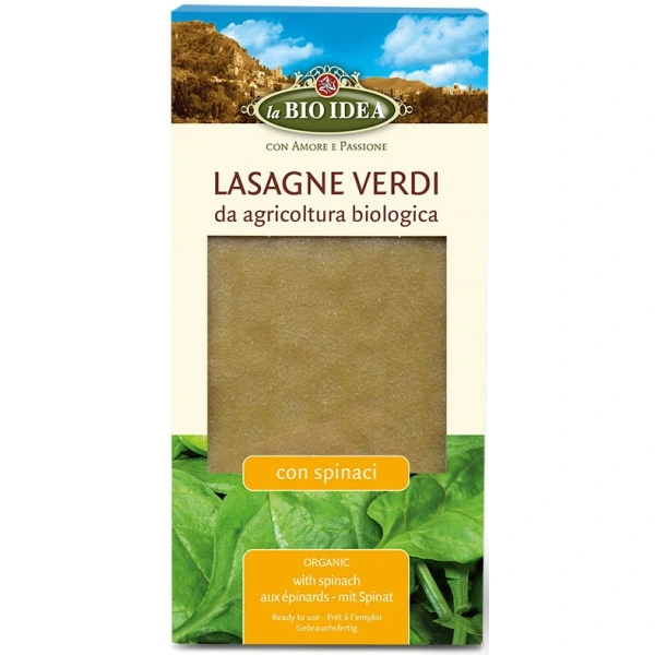 La bio idea makaron (semolinowy ze szpinakiem) lasagne bio 250 g