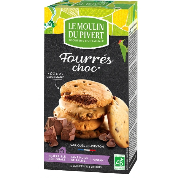 Le moulin du pivert ciastka z dropsami czekoladowymi bio 150 g