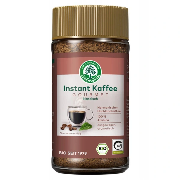 Lebensbaum kawa rozpuszczalna liofilizowana arabica gourmet 100 % bio 100 g