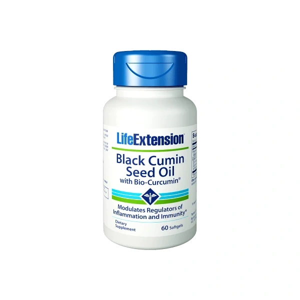 Life Extension Black Cumin Seed Oil with Bio-Curcumin (60 kaps.)