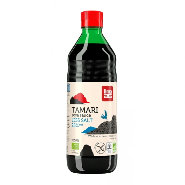 Lima sos sojowy tamari 25 % mniej soli bezglutenowy bio 500 ml