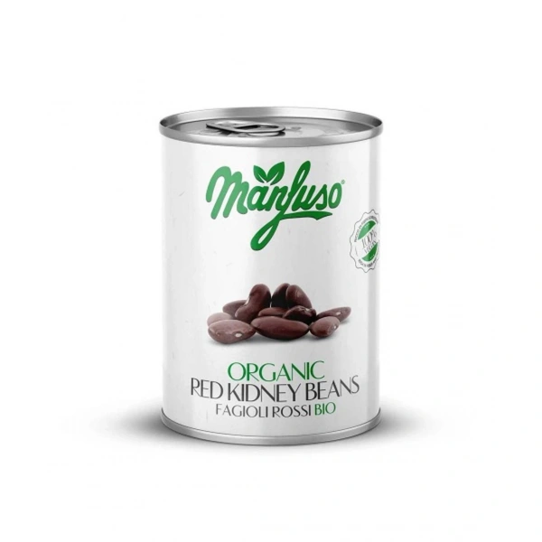 MANFUSO Fasola czerwona kidney w zalewie BIO 400 g/ 240 g