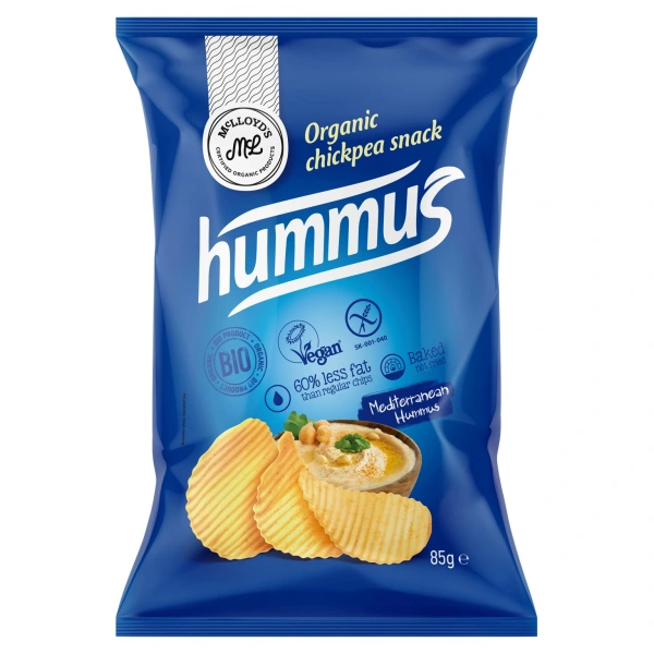 MCLLOYDS Chipsy z ciecierzycy o smaku hummusu BEZGL. BIO 85 g