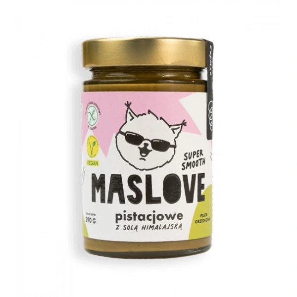 Maslove krem pistacjowy z solą himalajską super smooth bezglutenowy 290 g