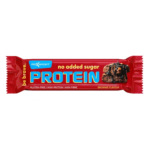Maxsport baton proteinowy brownie w mlecznej czekoladzie bez dodatku cukrów bezglutenowy 40 g
