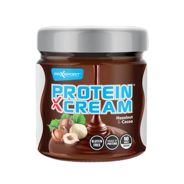 Maxsport krem proteinowy orzechy laskowe & kakao bez dodatku cukrów bezglutenowy 200 g