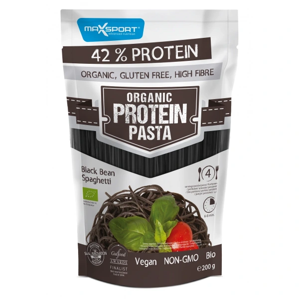 Maxsport makaron proteinowy (z fasoli czarnej) spaghetti bezglutenowy bio 200 g