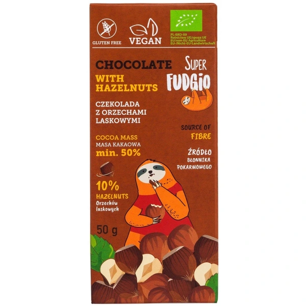 Me gusto czekolada z orzechami laskowymi bezglutenowa bio 50 g