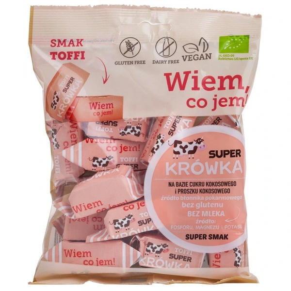 Me gusto krówki o smaku toffi bezmleczne bezglutenowe bio 150 g
