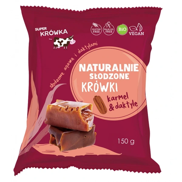 Me gusto krówki słodzone agawą i daktylami bezmleczne bezglutenowe bio 150 g