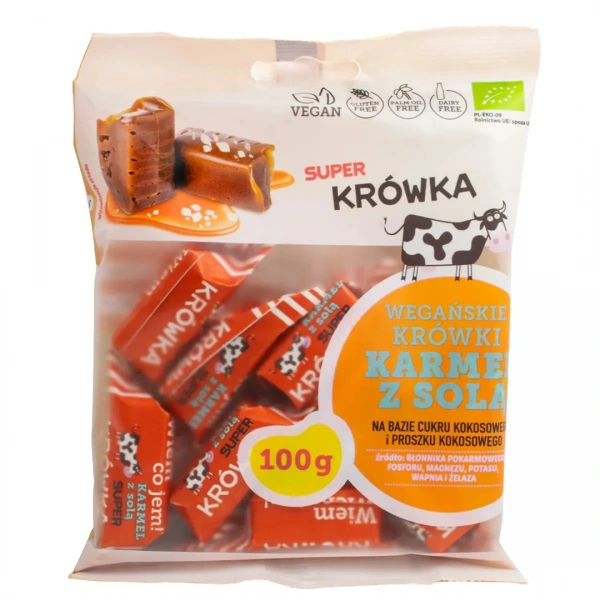 Me gusto krówki słony karmel bezmleczne bezglutenowe bio 100 g