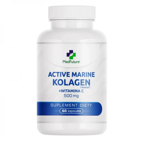 MedFuture Active Marine Kolagen NatiCol z witaminą C 500mg 60 kapsułek