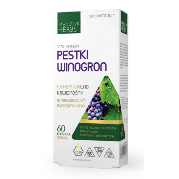 Medica Herbs Pestki Winogron OPC 60 kapsułek