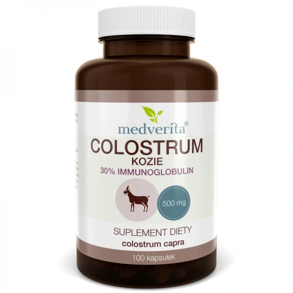 Medverita Colostrum Kozie 500 mg 100 kapsułek