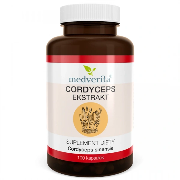 Medverita Cordyceps 500 mg Maczużnik chiński 100 kapsułek