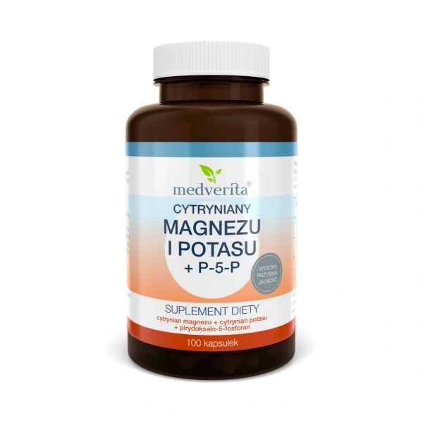 Medverita Magnez + Potas + P-5-P 100 kapsułek