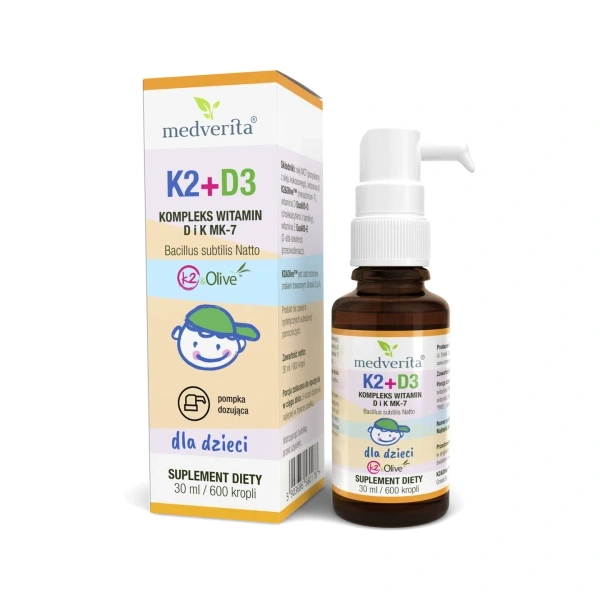 Medverita Witamina K2 + D3 dla dzieci 30ml