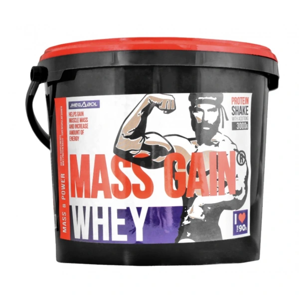 Megabol Whey Mass Gain 3 kg o smaku waniliowym