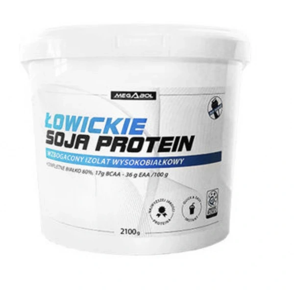 Megabol Łowickie Soja Protein 2,1 kg o smaku bananowym