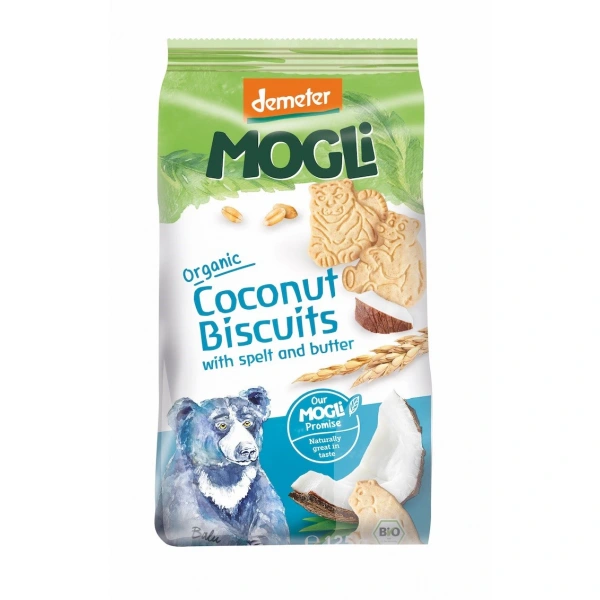 Mogli ciastka orkiszowo  kokosowe demeter bio 125 g