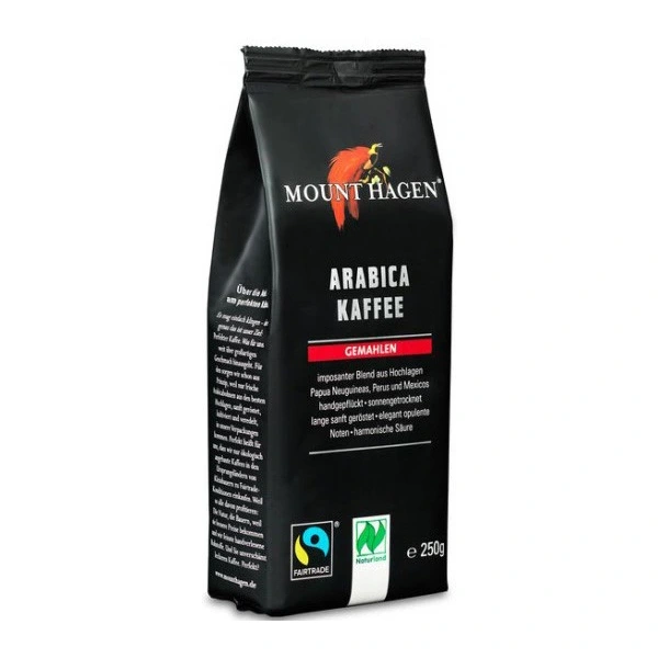 Mount hagen kawa mielona arabica 100 % fair trade bio 250 g