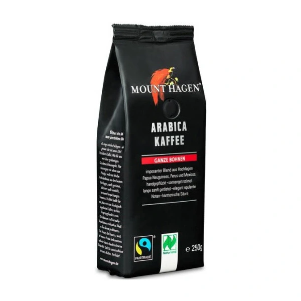 Mount hagen kawa ziarnista arabica 100 % fair trade bio 250 g