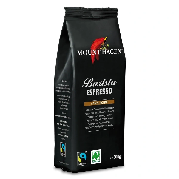 Mount hagen kawa ziarnista arabica/robusta barista espresso fair trade bio 500 g
