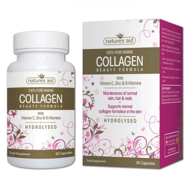 NATURES AID Collagen Beauty Formula - Kolagen morski (90 kaps.)