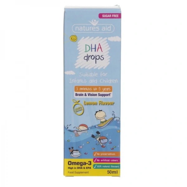 Natures Aid Mini DHA Omega 3  w kroplach 50 ml