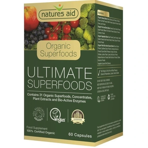 NATURES AID EKO Ultimate Superfoods (60 kaps.)