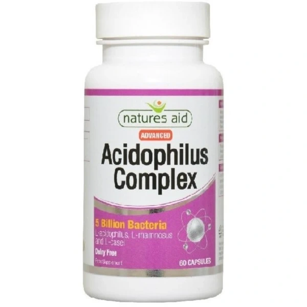 NATURES AID Probiotyk Acidophilus Complex 5 miliardów CFU (60 kaps.)