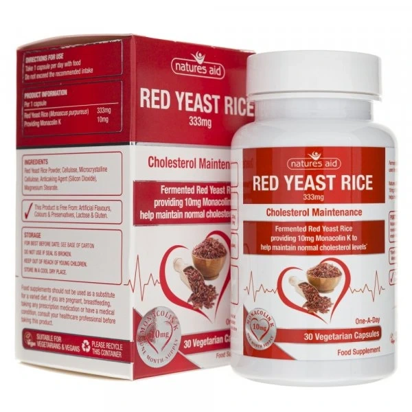 NATURES AID Red Yeast Rice 333 mg (30 kaps.)