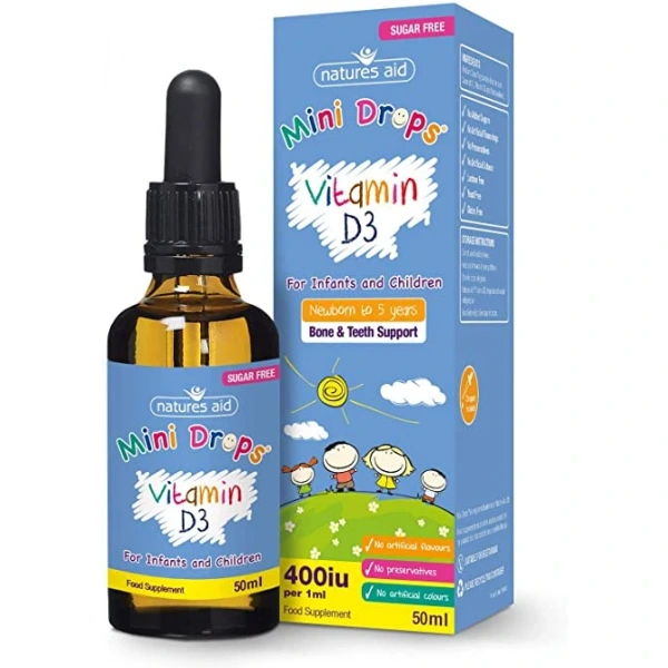 Natures Aid Mini Witamina D3 400 IU 50 ml